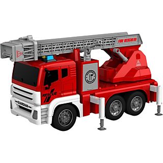 Miniatuur brandweerwagen met geluid en licht 1:14e (JW JV-14FIR)