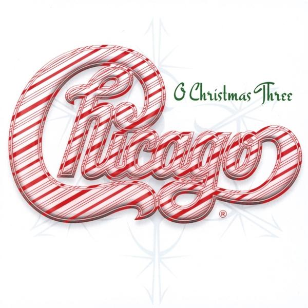 Album borító: A Chicago's Christmas Three album címe piros-fehér cukorbot stílusban.