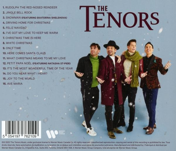 Négy tenor áll elöl, hóval a háttérben. A cím: 'The Tenors'.