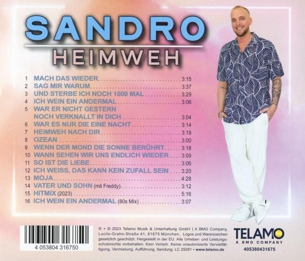 Rückseite einer CD mit Text und einem Foto.
