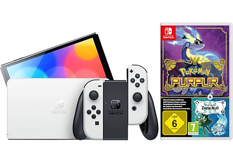 Nintendo Switch Weiß (OLED Modell) + Pokémon Purpur + Der Schatz von Zone  Null online kaufen | MediaMarkt