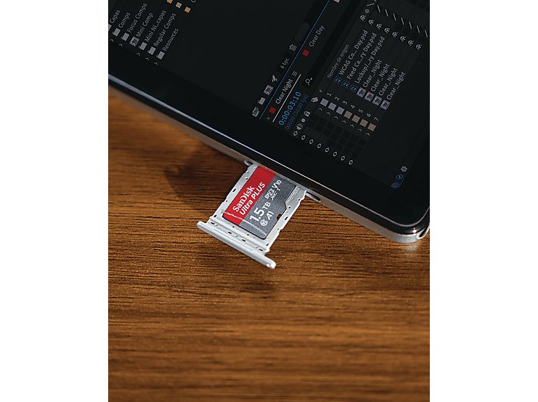 Thumbnail - SANDISK Ultra PLUS microSDHC UHS-I mit Adapter, Micro-SDXC Speicherkarte, 1,5 TB, 160 MB/s