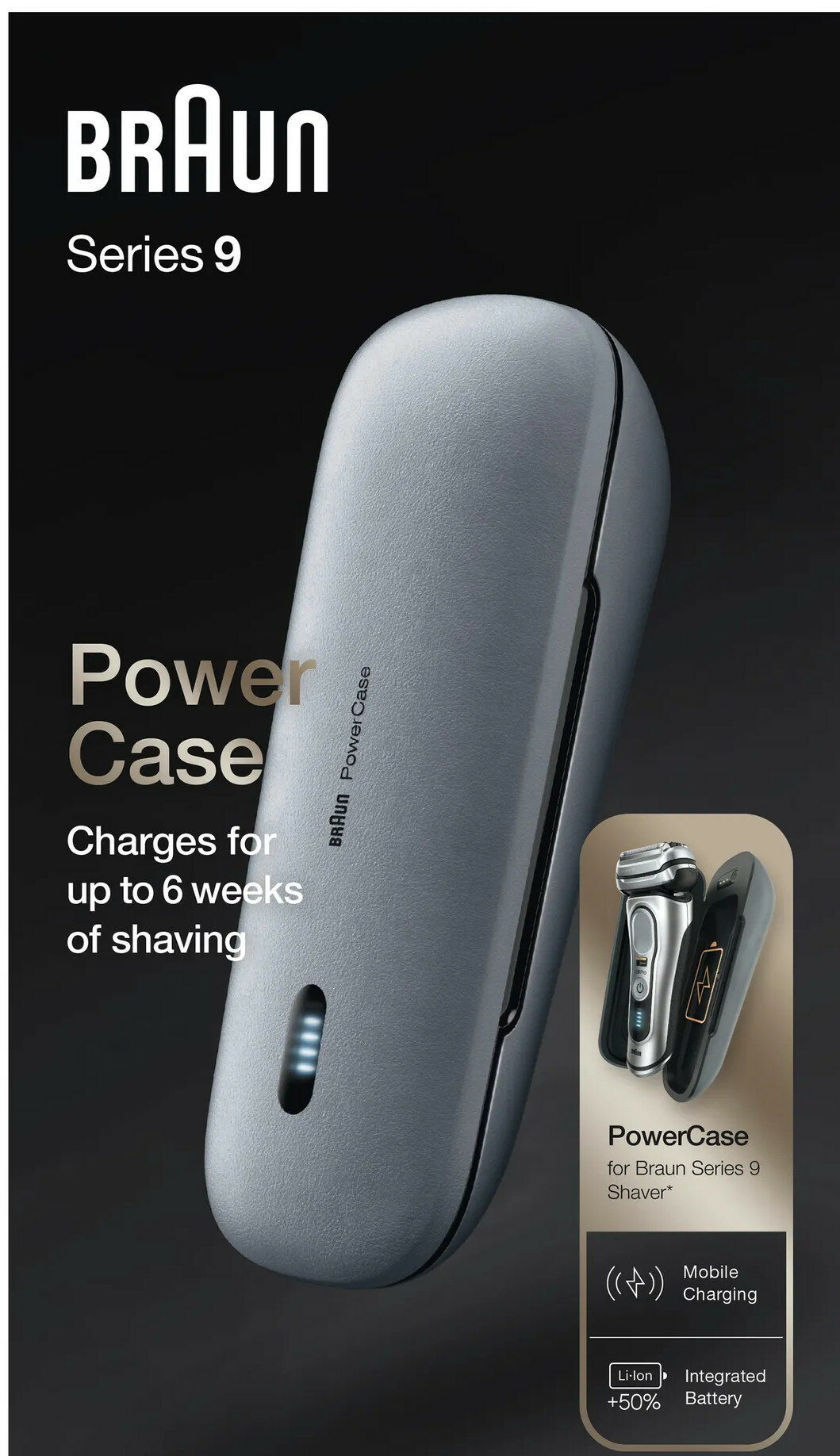 Etui ładujące BRAUN BLK PowerCase