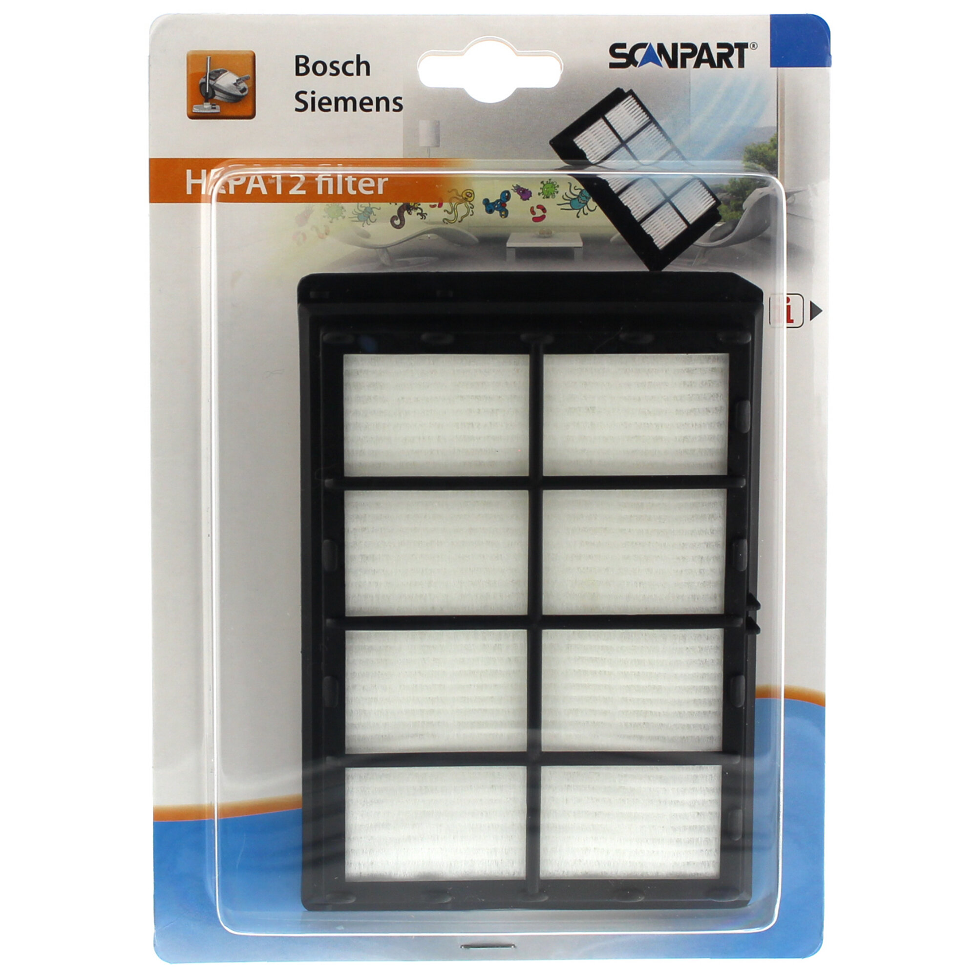 Filtr HEPA SCANPART Bosch/Siemens 1190000208