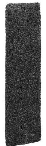 Czarna prostokątna pianka, stojąca pionowo na białym tle.