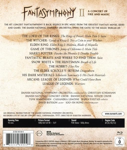 - Fantasymphony of - Dnso/schumann Fire&Magic (Blu-ray) Concert II-A Christian/bateson/semmingsen/+
