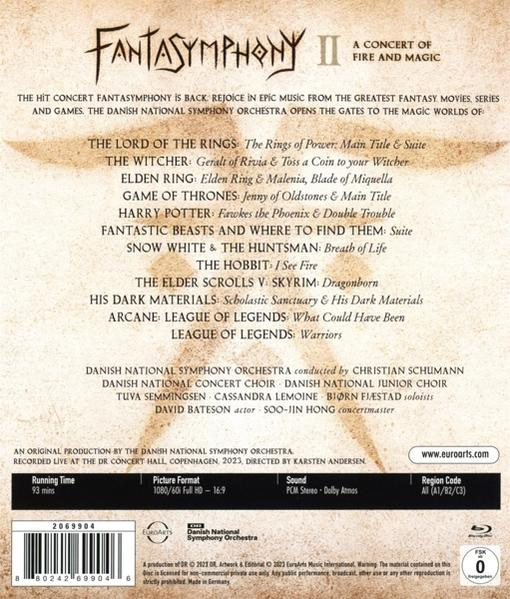 Rückseite einer DVD-Hülle, mit Konzertdetails und Interpreten.