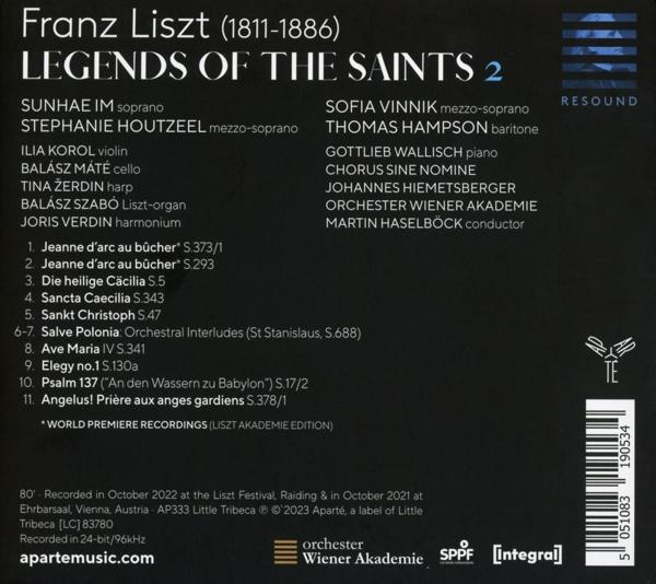 Albumcover mit Text und Künstlernamen. Enthält Details zur Aufnahme und den Interpreten.