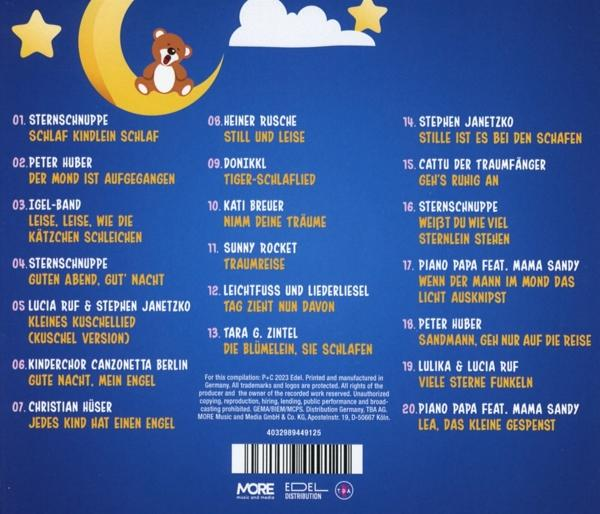 Die Rückseite einer CD-Hülle mit Songtiteln und Credits. Der Hintergrund ist ein Flammendesign.