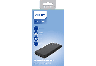 PHILIPS DLP1810CB 10.000 mAh 2xUSB-A 2.1A, USB-C Çıkış Taşınabilir Şarj Cihazı Siyah_1