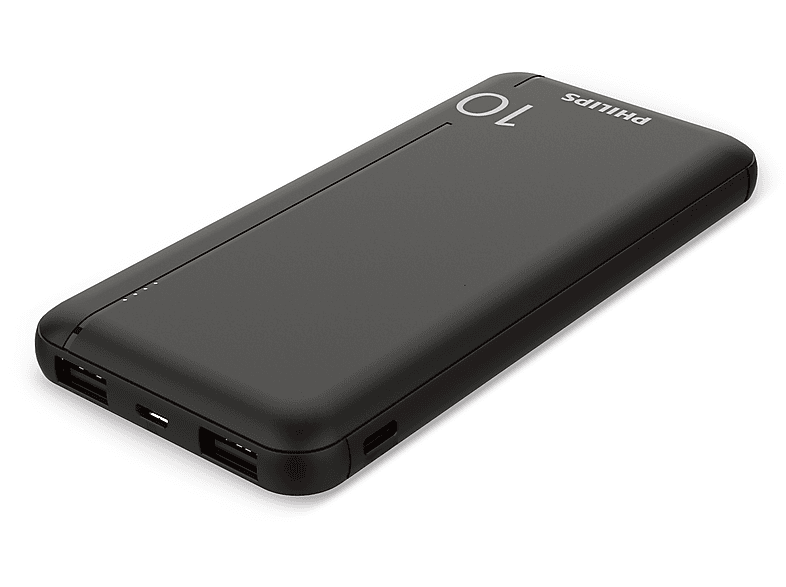 PHILIPS DLP1810CB 10.000 mAh 2xUSB-A 2.1A, USB-C Çıkış Taşınabilir Şarj Cihazı Siyah_2