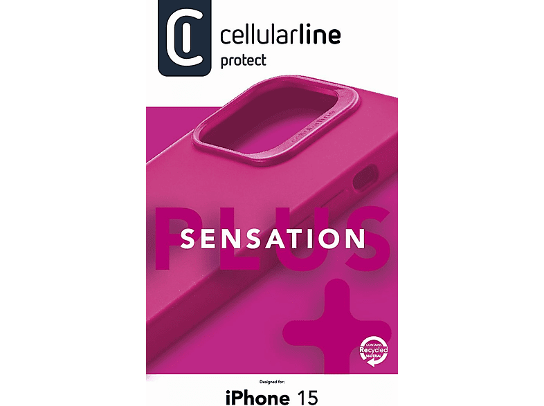 CELLULARLINE iPhone 15 Sensation Plus Telefon Kılıfı Pembe_2