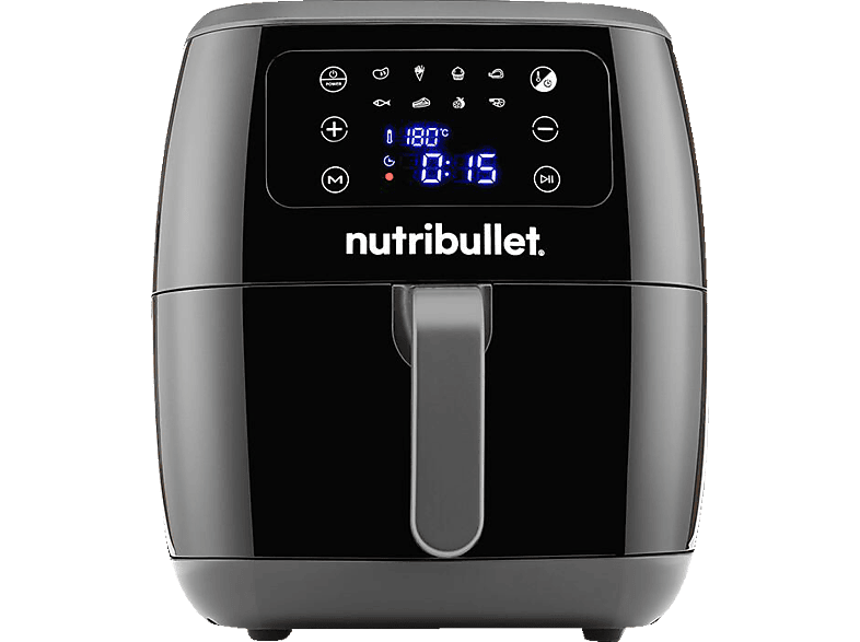 Fryer XXL 1800 NUTRIBULLET Schwarz Watt Air Digital NBA071B Heißluftfritteuse