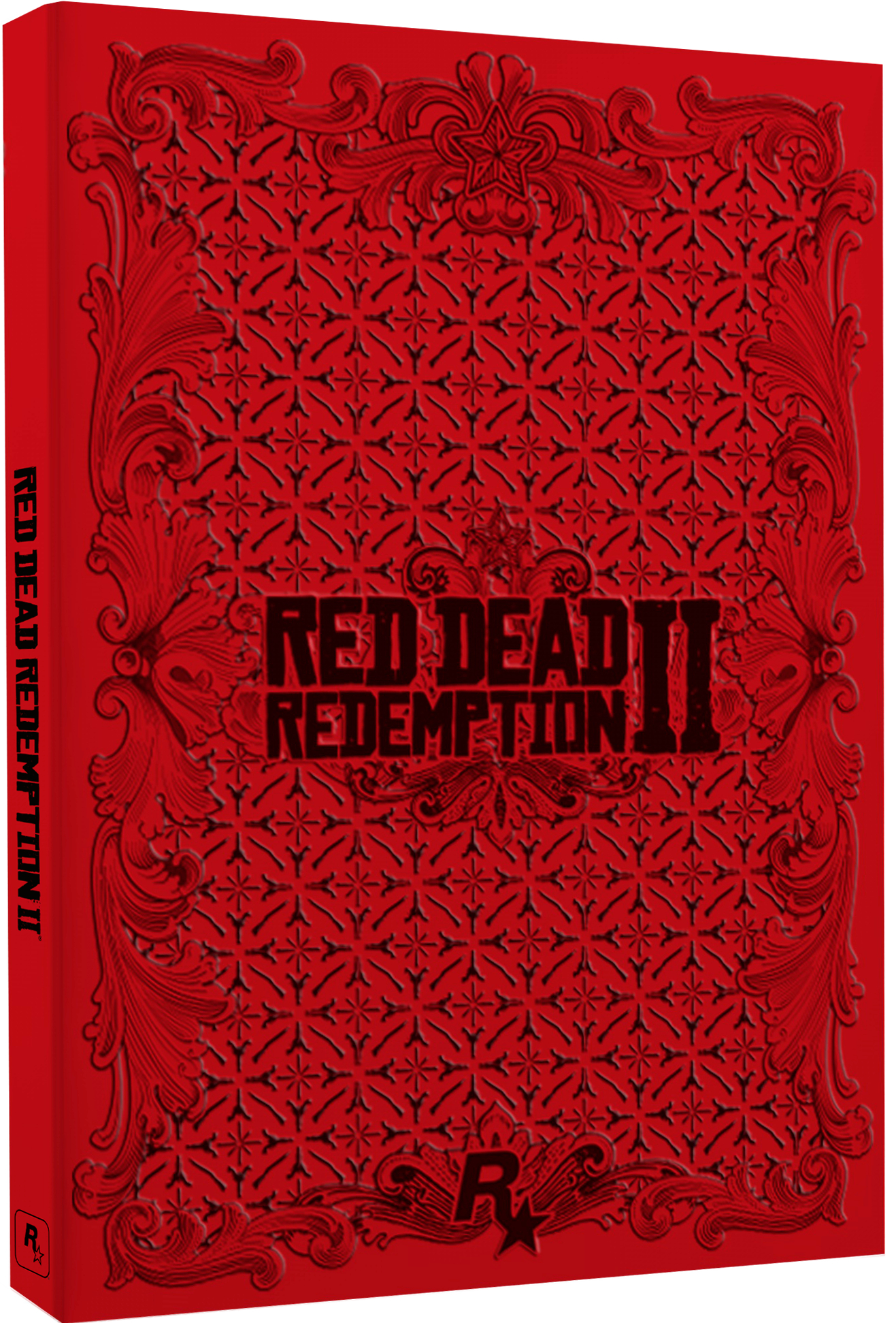 Red Dead Redemption 2 Spielhülle, mit Spieltitel und Logo geprägt.