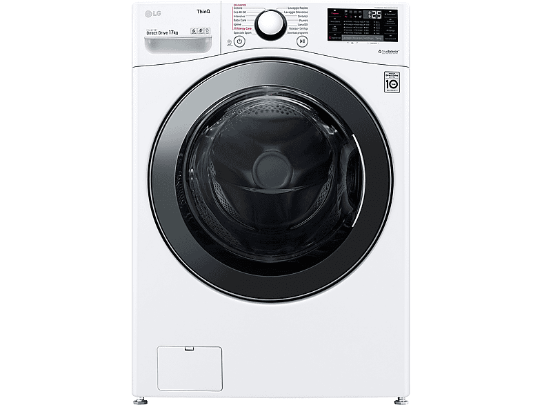 LG AI DD F1P1Cy2W Lavatrice, Caricamento frontale, 17 kg, 77 cm, Classe E
