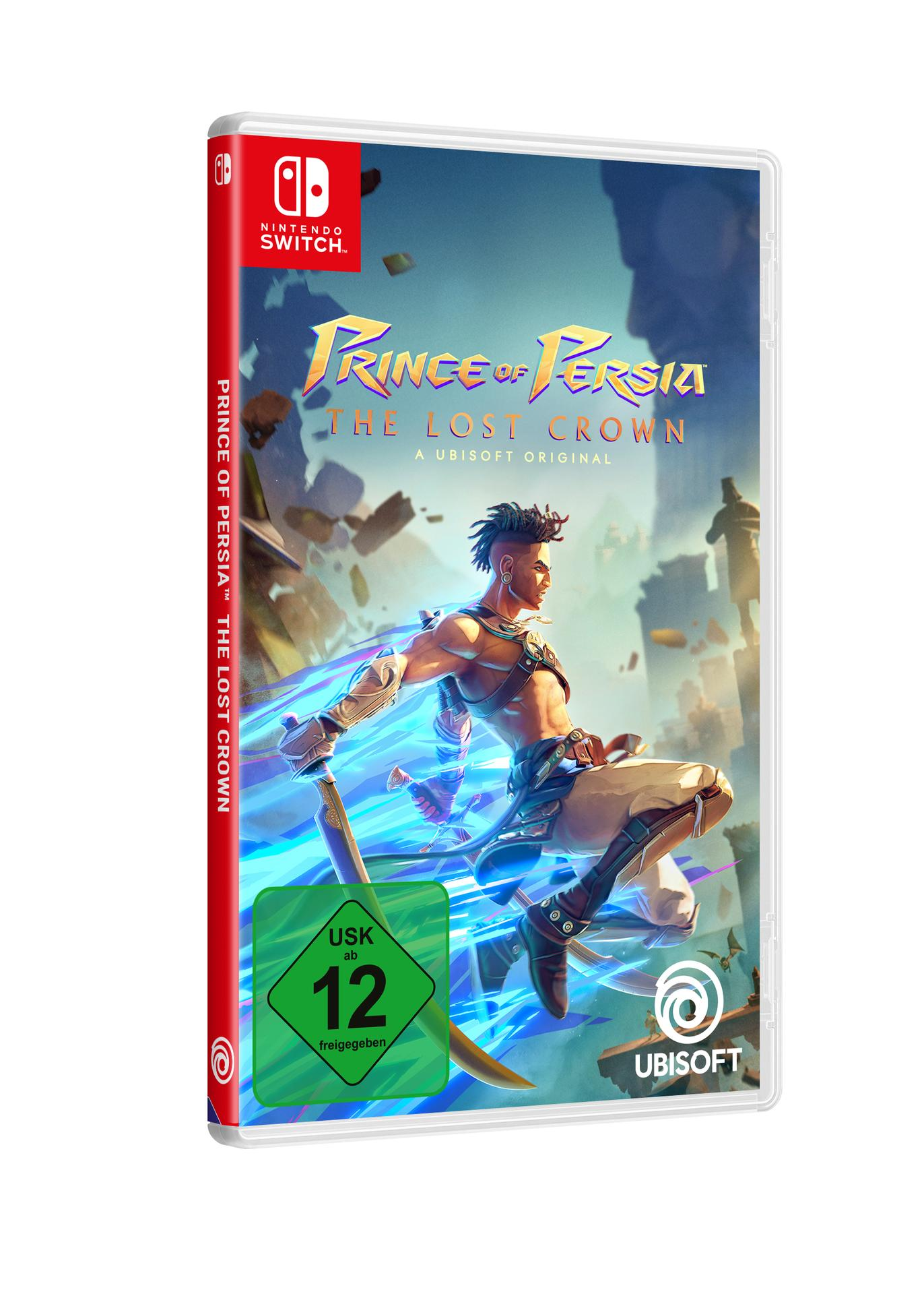 Spielbox für 'Prince of Persia: The Lost Crown' für Nintendo Switch. Enthält Spielgrafik und Alterskennzeichen.
