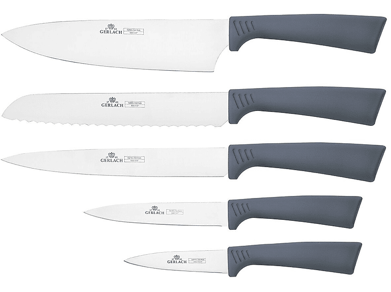 Zestaw noży w bloku GERLACH 994 SMART Grafit – zdjęcie 2