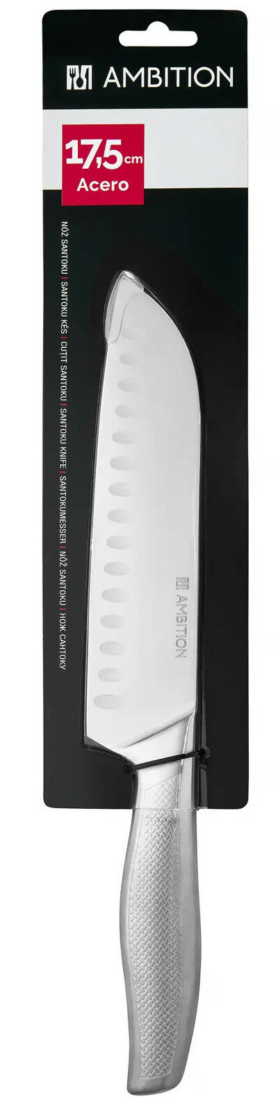 Nóż AMBITION Santoku Acero 17,5 cm