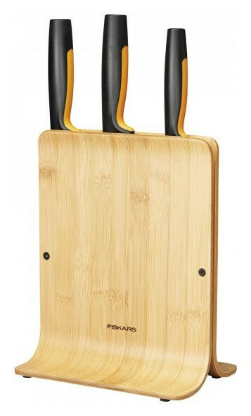 Zestaw noży FISKARS Functional Form w bloku bambusowym 1057553
