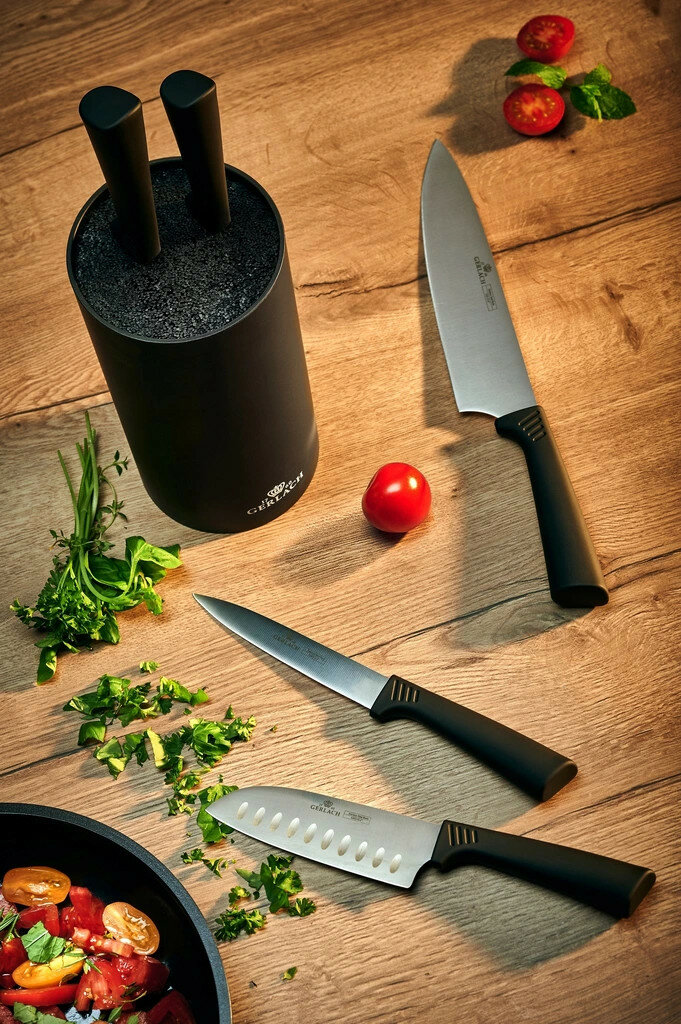 Zestaw noży w bloku GERLACH Smart Black 5 szt
