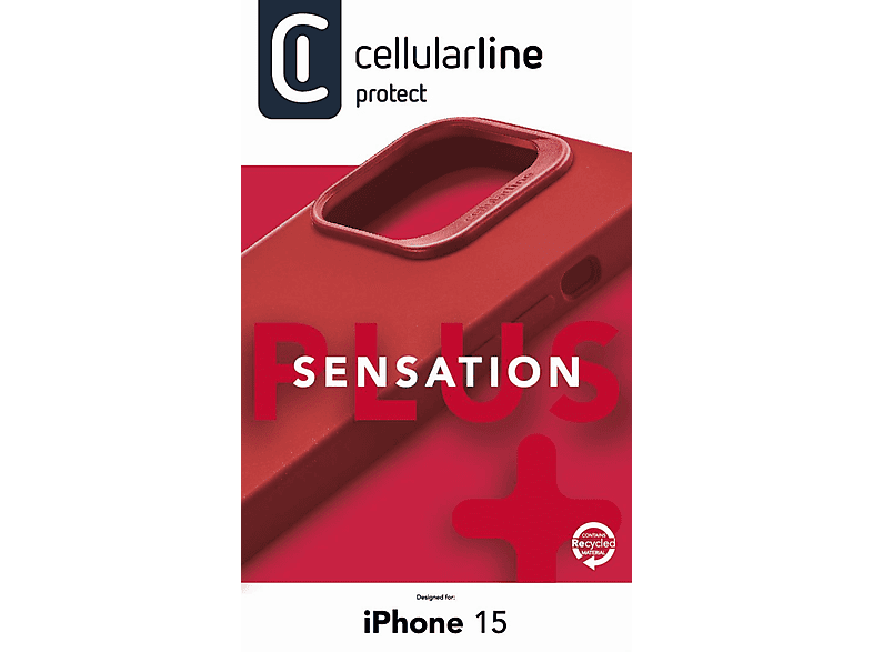 CELLULARLINE iPhone 15 Sensation Plus Telefon Kılıfı Kırmızı_2