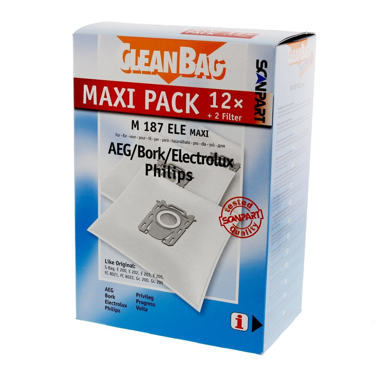 Worki SCANPART M187 ELE MAXI CLEANBAG
