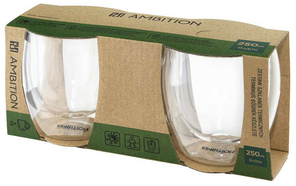 Szklanki AMBITION 96879 DOBLE 250 ML