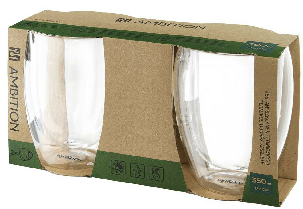 Szklanki AMBITION 96881 DOBLE 350 ML