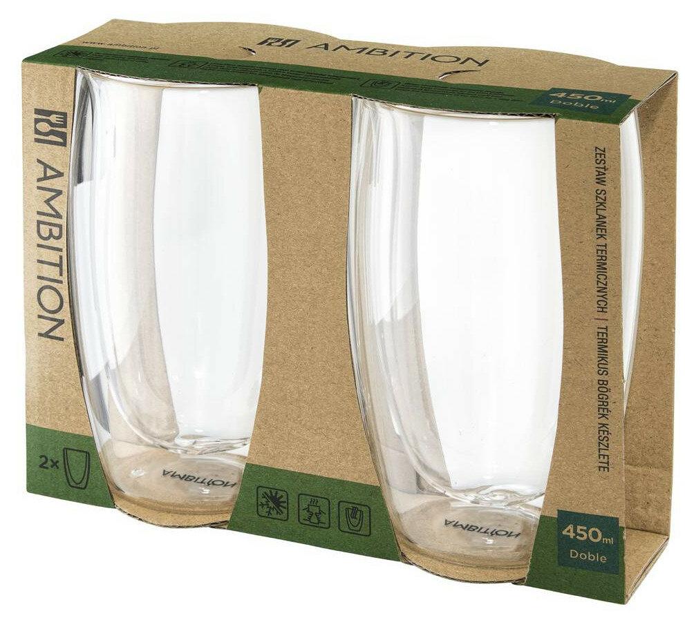Szklanki AMBITION 96882 DOBLE 450 ML