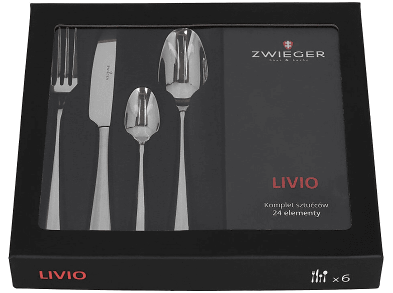 Zestaw sztućców ZWIEGER Livio 24 szt. – zdjęcie 3