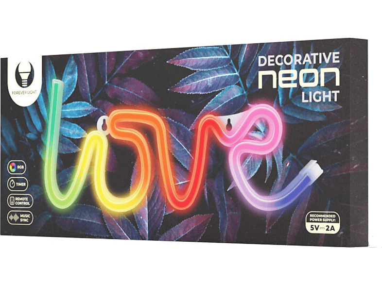 Neon LED FOREVER LIGHT Love FLRN01 RGB Wielokolorowy – zdjęcie 2