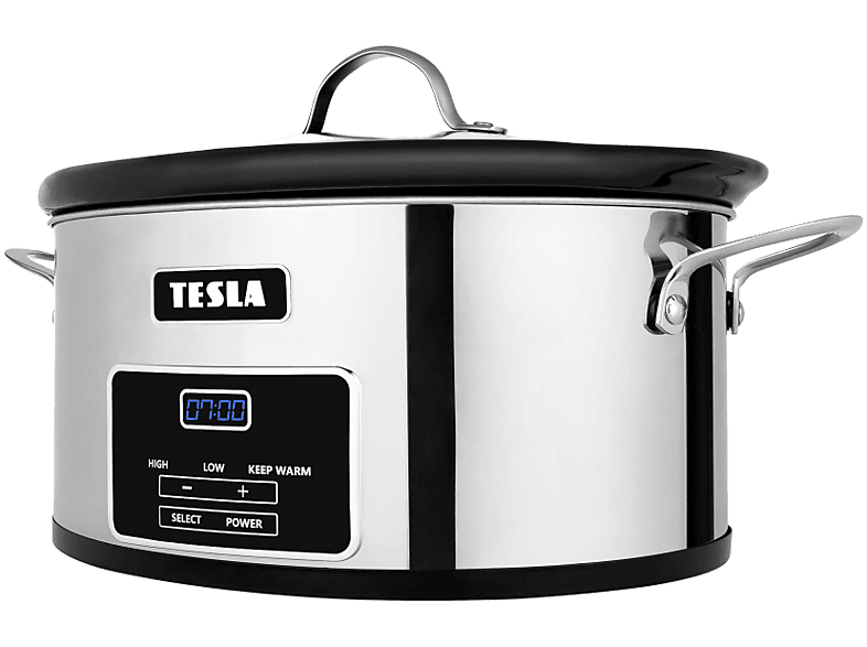 TESLA S800 SlowCook Deluxe lassúfőző, ezüst