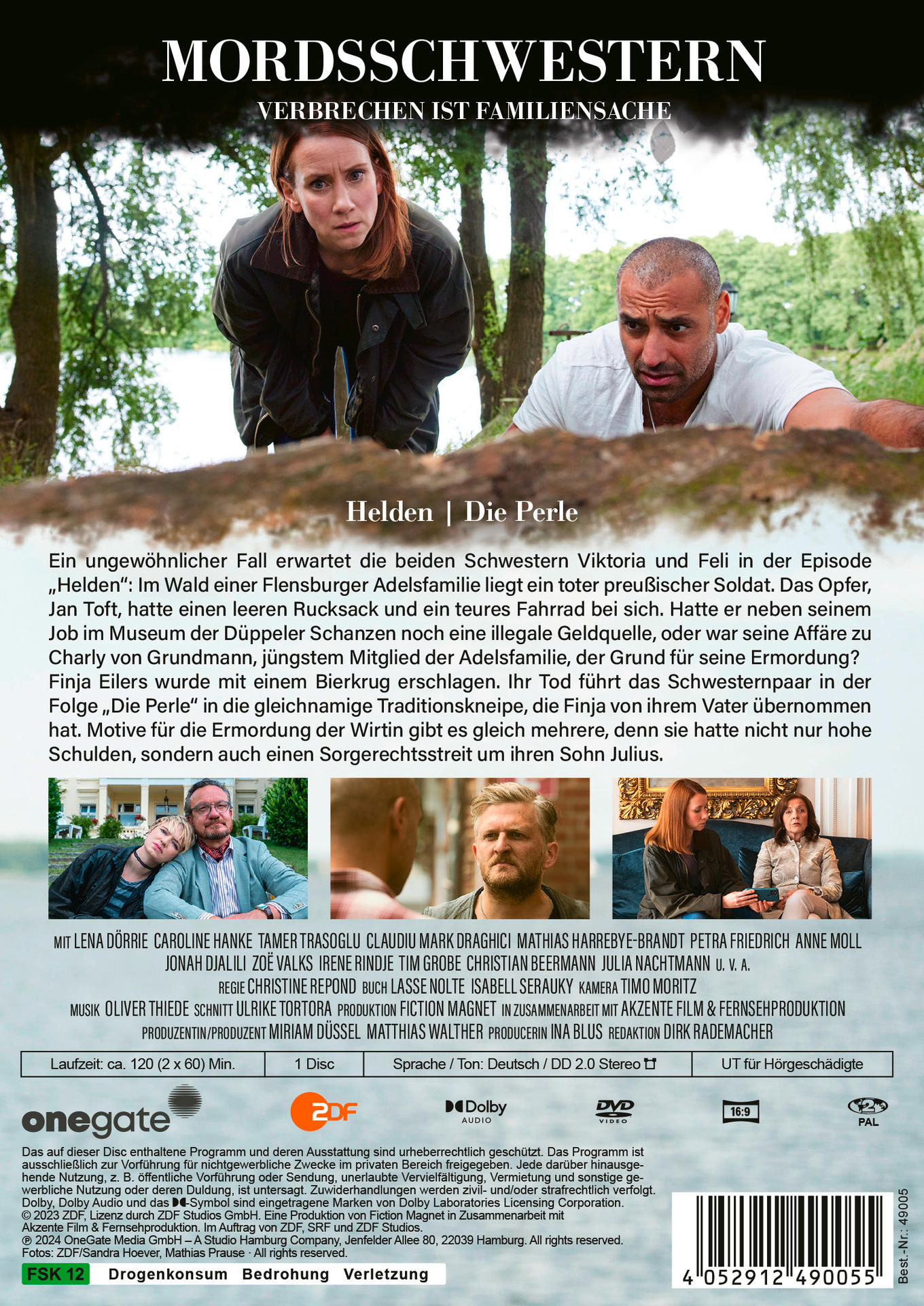 Filmposter mit Schauspielern und Text, im familiären Kontext. Eine DVD-Hülle ist unten sichtbar.