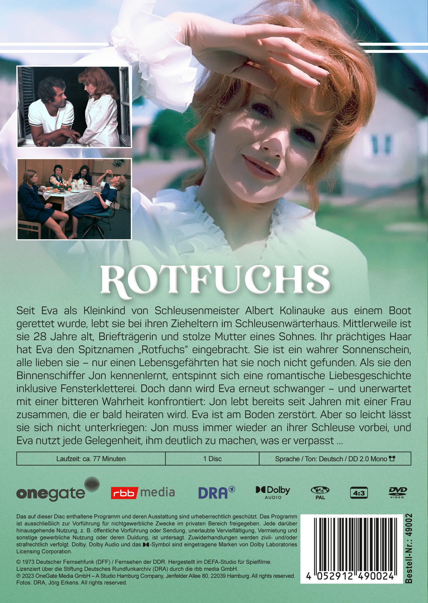 DVD-Cover mit einem Frauengesicht. Kleine Insets zeigen Szenen aus dem Film.