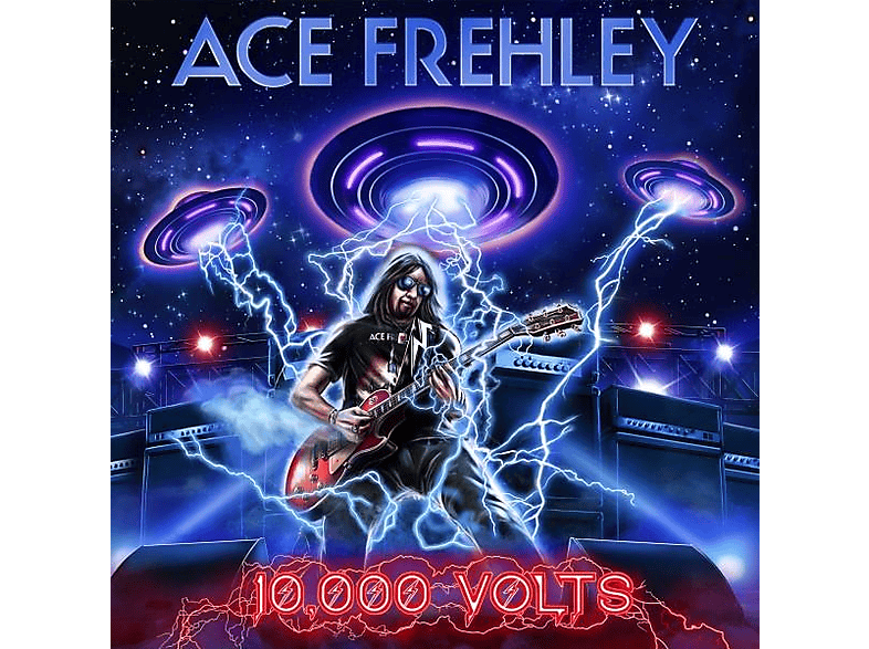 Ace Frehley - 10,000 Volts (Metal Gym Locker - Red Splatter)  - (Vinyl)