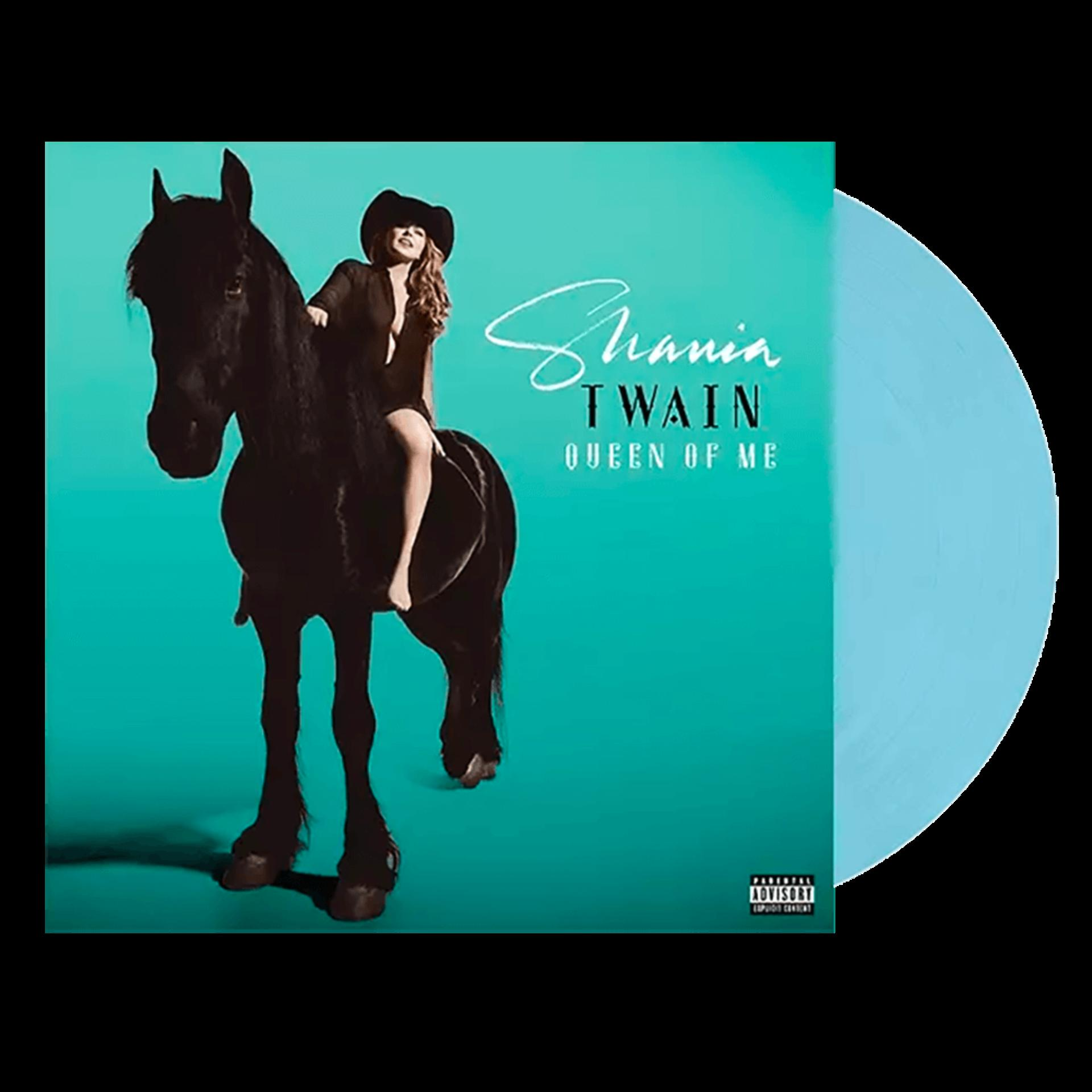 Shania Twain Albumcover, blaue Vinyl.