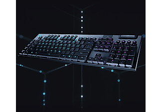 LOGITECH G G915 Lightspeed RGB Tam Boyutlu İngilizce Q Kablosuz Oyuncu Klavyesi - Siyah_1