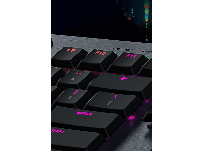 LOGITECH G G915 Lightspeed RGB Tam Boyutlu İngilizce Q Kablosuz Oyuncu Klavyesi - Siyah_2