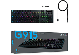 LOGITECH G G915 Lightspeed RGB Tam Boyutlu İngilizce Q Kablosuz Oyuncu Klavyesi - Siyah_3