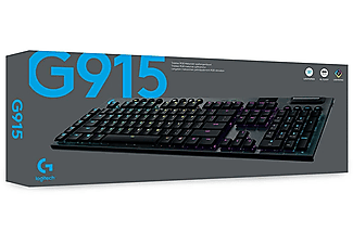 LOGITECH G G915 Lightspeed RGB Tam Boyutlu İngilizce Q Kablosuz Oyuncu Klavyesi - Siyah_7