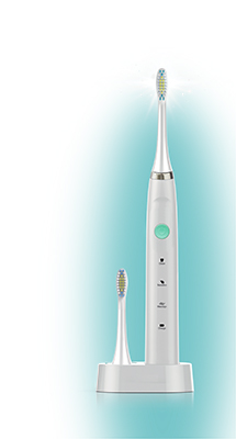 OHMEX THB-1210 - Brosse à dents électrique sonique (Blanc)
