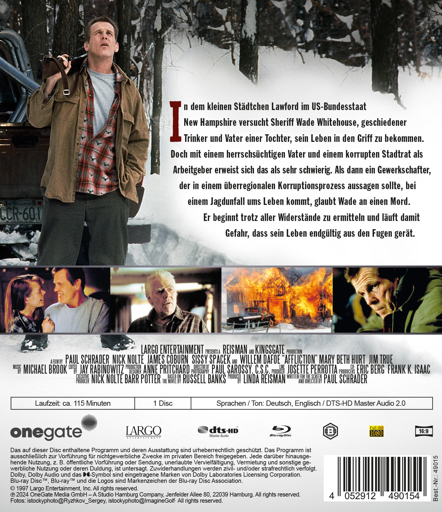 Rückseite einer DVD-Hülle mit Text.