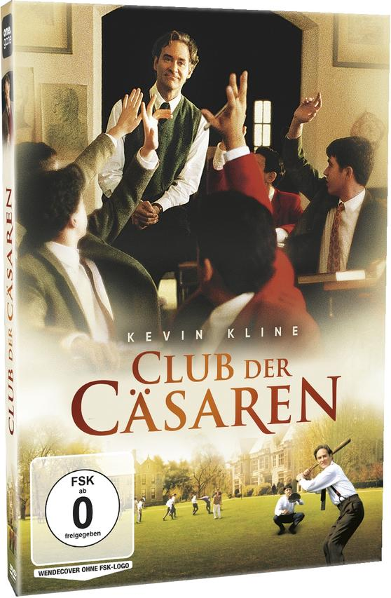 DVD-Cover mit Männern in einem Raum, Baseballszene unten und Kevin Kline in der Mitte.