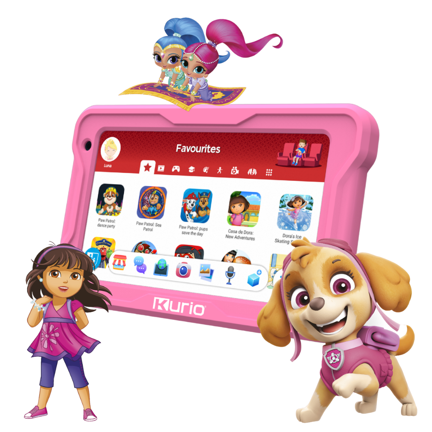 Kurio Tab Premium Nickelodeon - 7 Inch 32 Gb Roze Kindertablet