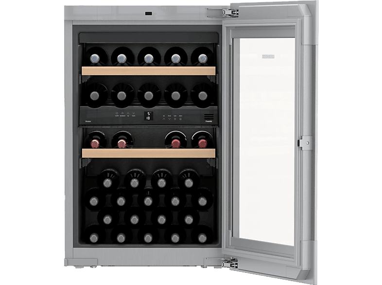 Liebherr EWTGB 1683-26 Weintemperierschrank (105 l, 143 kWh, EEK: G, Schwarz, Anzahl Flaschen: 33)
