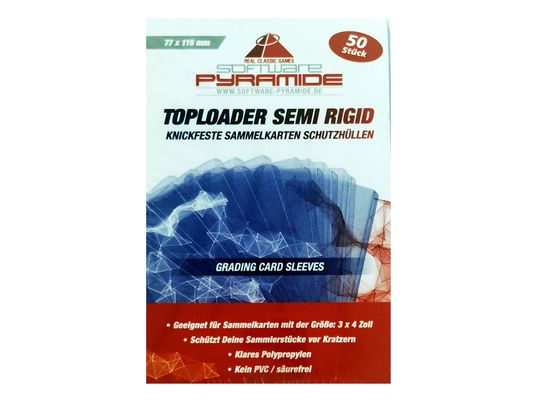 SOFTWARE PYRAMIDE 92903 - Housse de protection pour cartes à collectionner résistante aux torsions (transparent)