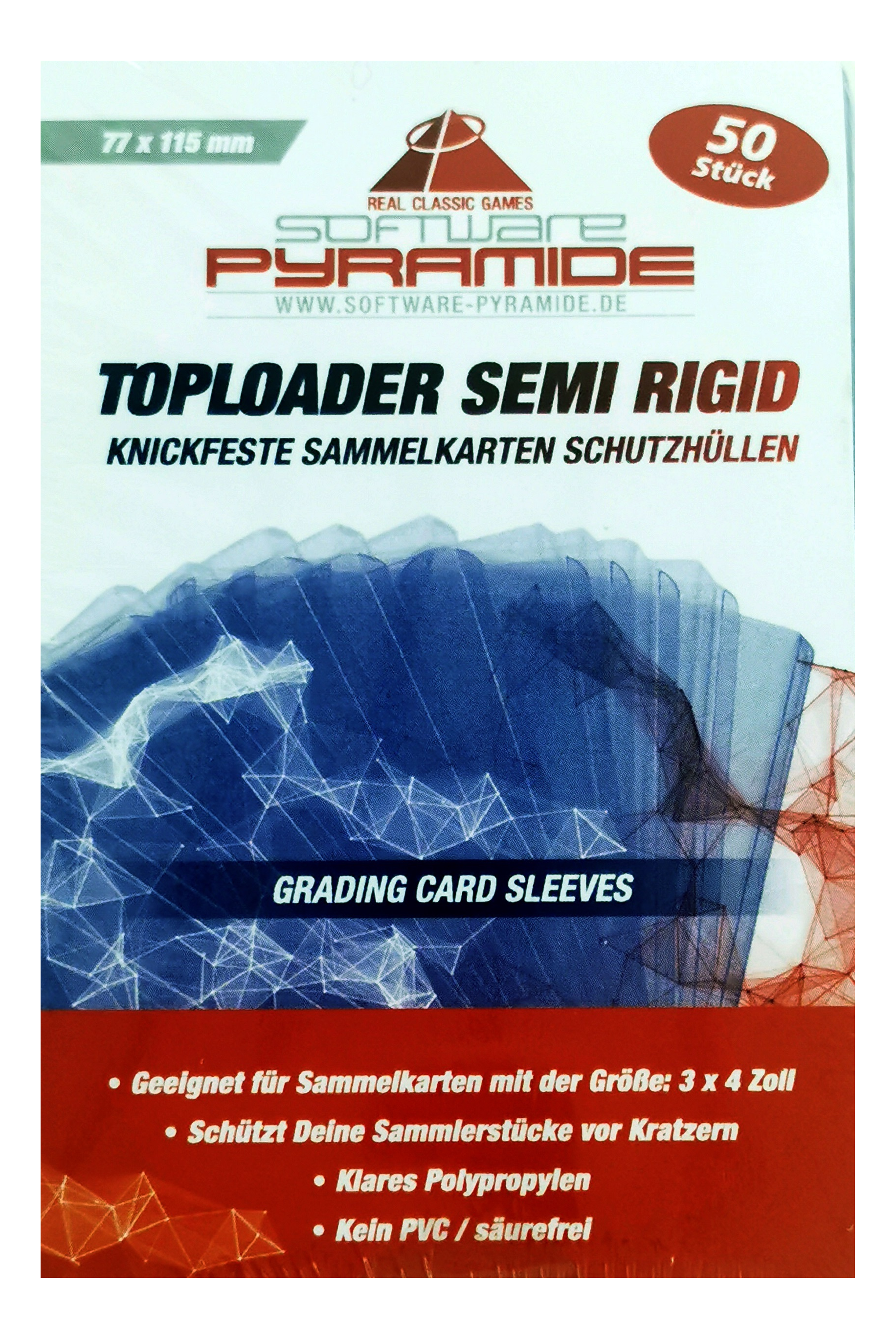 SOFTWARE PYRAMIDE 92903 - Housse de protection pour cartes à collectionner résistante aux torsions (Transparent)