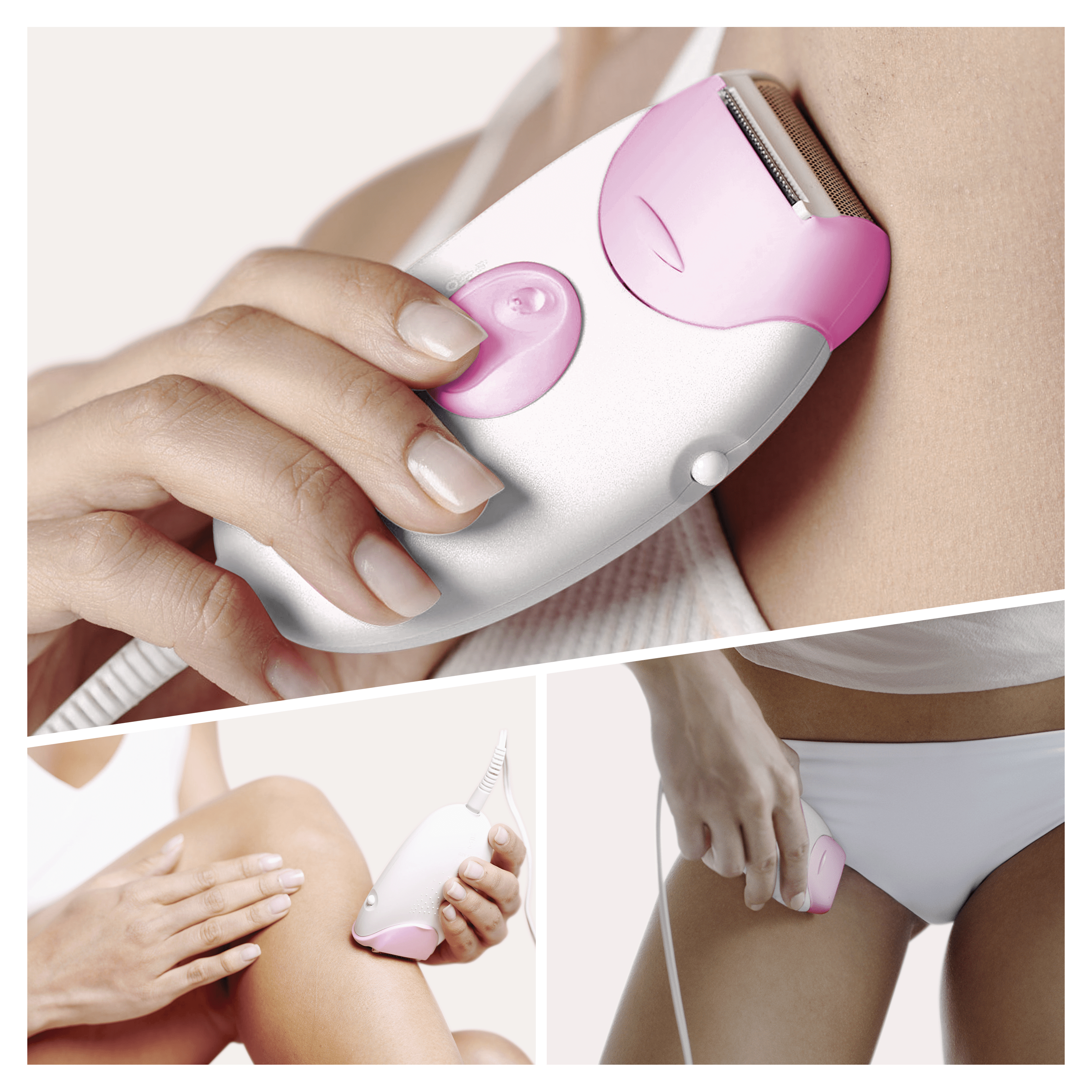 BRAUN Silk-epil 3 3-270 Weiß/Pink Epilierer