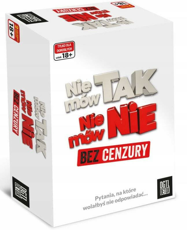 Gra towarzyska EPEE Nie mów TAK, nie mów Nie. Nez cenzury - gra dla dorosłych