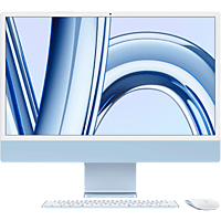 MediaMarkt APPLE iMac 24-inch Blauw (M3) - 8-core CPU - 10-core GPU - 8GB - 256GB - Magic Keyboard met Touch ID aanbieding
